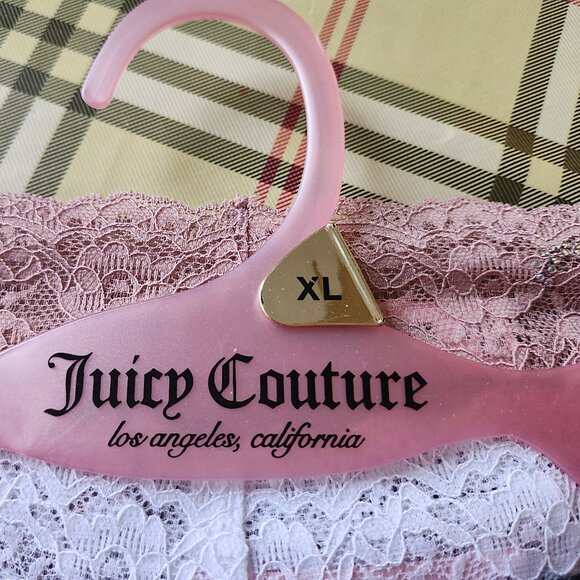Juicy Couture Extra Large XL Lace Rhinestones Thongs Underwear 5 Pairs NWT - Picture 3 of 5